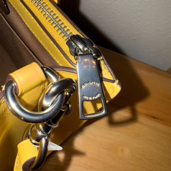 Coach Nina Small Tote - Daisy Yellow - Picture 8 of 8